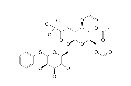 PHENYL-3,4,6-TRI-O-ACETYL-2-DEOXY-2-TRICHLOROACETAMIDO-BETA-D-GLUCOPYRANOSYL-(1->6)-1-THIO-ALPHA-D-MANNOPYRANOSIDE
