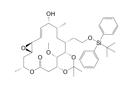 6"-Dihydro-12S,13R,epoxy-3,5-isopropylidene-6"-O-(tert-butyldiphenylsilyl)leuconolide A1
