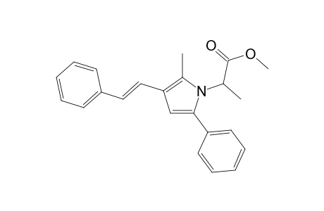 Methyl (E)-2-(2-Methyl-5-phenyl-3-styryl-1H-pyrrol-1-yl)propanoate
