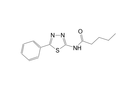 N-(5-phenyl-1,3,4-thiadiazol-2-yl)pentanamide