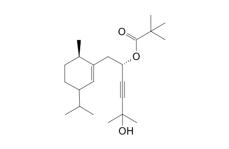 1-[3'-Isopropyl-6'-methyl-1'-cyclohexen-1'-yl]-2-(pivaloyloxy)-5-methyl-3-hexyn-5-ol