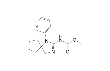 2-Methoxycarbonylamino-1-phenyl-1,3-diazaspiro[4.4]non-2-ene