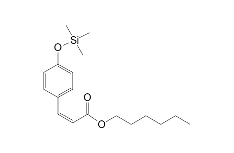 Coumaric acid <(Z)>, hexyl ester, mono-TMS