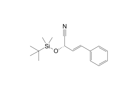 (S)-(-)-2-[(tert-Butyldimethylsilyl)oxy]-4-phenyl-(E)-but-3-enenitrile
