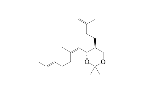 4-[(1Z)-2,6-DIMETHYL-HEPTA-1,5-DIENYL]-2,2-DIMETHYL-5-(3-METHYL-BUT-3-ENYL)-1,3-DIOXANE
