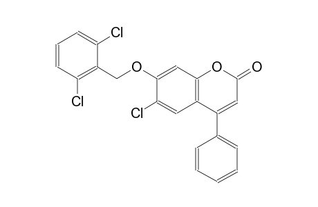 6-chloro-7-[(2,6-dichlorobenzyl)oxy]-4-phenyl-2H-chromen-2-one