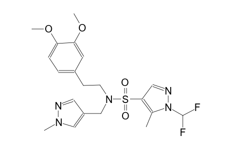1H-pyrazole-4-sulfonamide, 1-(difluoromethyl)-N-[2-(3,4-dimethoxyphenyl)ethyl]-5-methyl-N-[(1-methyl-1H-pyrazol-4-yl)methyl]-