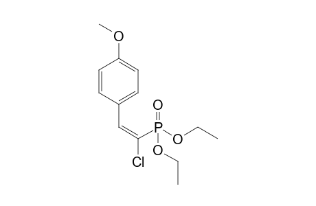 1-[(E)-2-chloranyl-2-diethoxyphosphoryl-ethenyl]-4-methoxy-benzene