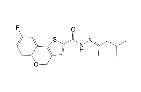 N'-[(E)-1,3-dimethylbutylidene]-8-fluoro-4H-thieno[3,2-c]chromene-2-carbohydrazide