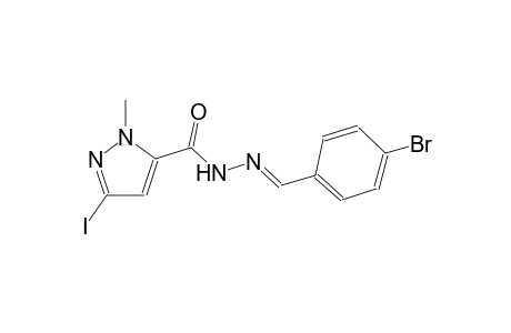 N'-[(E)-(4-bromophenyl)methylidene]-3-iodo-1-methyl-1H-pyrazole-5-carbohydrazide