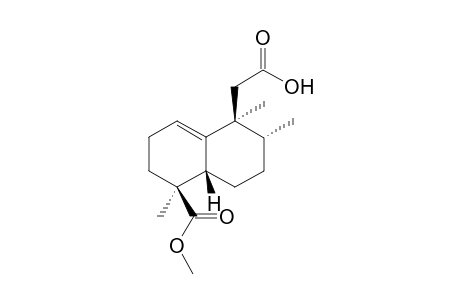 18-Methoxycarbonyl-13,14,15,16-tetranor-ent-halima-1(10)-en-12-oic acid