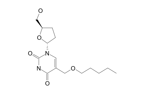 1-(2,3-DIDEOXY-ALPHA-D-GLYCERO-PENTOFURANOSYL)-5-PENTYLOXYMETHYLURACIL