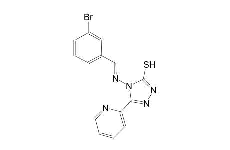 4-{[(E)-(3-bromophenyl)methylidene]amino}-5-(2-pyridinyl)-4H-1,2,4-triazole-3-thiol