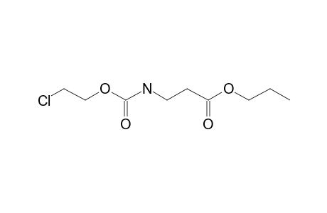 .beta.-Alanine, N-(2-chloroethoxycarbonyl)-, propyl ester