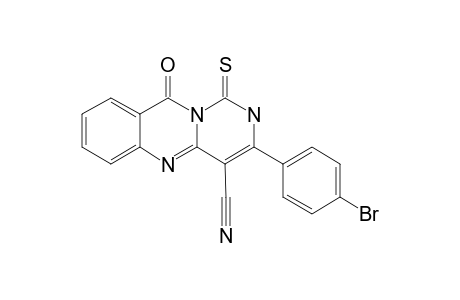 3-(PARA-BROMOPHENYL)-10-OXO-1-THIOXO-2,10-DIHYDRO-1H-PYRIMIDO-[6,1-B]-QUINAZOLINE-4-CARBONITRILE
