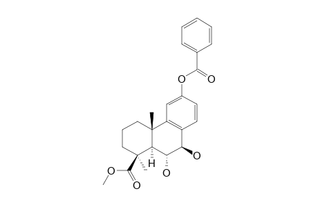 Methyl 12-Benzoyloxy-6.alpha.,7.beta.-dihydroxypodocarpa-8,11,13-trien-19-oate