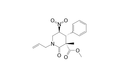 (+/-)-METHYL-(3S,4R,5S)-3-METHYL-5-NITRO-2-OXO-4-PHENYL-1-(PROP-2-EN-1-YL)-PIPERIDINE-3-CARBOXYLATE