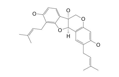 2-(GAMMA,GAMMA-DIMETHYLALLYL)-6A-HYDROXYPHASEOLLIDIN