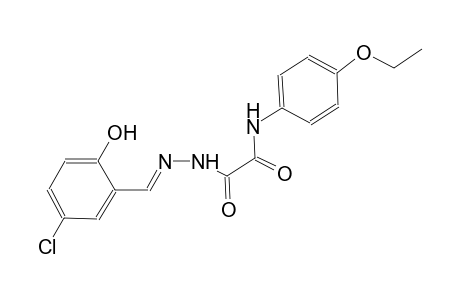 2-[(2E)-2-(5-chloro-2-hydroxybenzylidene)hydrazino]-N-(4-ethoxyphenyl)-2-oxoacetamide