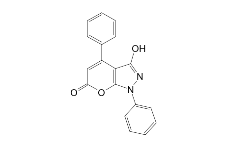 1,4-diphenyl-3-hydroxypyrano[2,3-c]pyrazol-6(1H)-one