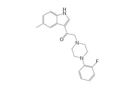 2-[4-(2-fluorophenyl)-1-piperazinyl]-1-(5-methyl-1H-indol-3-yl)ethanone