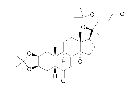 2,3:20,22-DIACETONIDE-24-OXO-25,26,27-TRISNORPONASTERONE-A;#VII;(20R,22R)-14-ALPHA-HYDROXY-2-BETA,3-BETA:20,22-BIS-O-ISOPROPYLIDENE-24-OXO-25,26,27-TRISNOR-5-