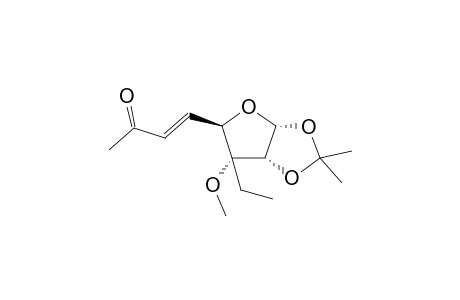 .alpha.-D-ribo-Oct-5-enofuranos-7-ulose, 5,6,8-trideoxy-3-C-ethyl-3-O-methyl-1,2-O-(1-methylethylidene)-, (E)-