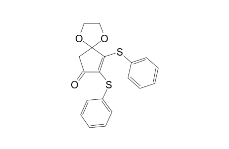 4,4-ETHYLENEDIOXY-2,3-BIS-(PHENYLSULFANYL)-2-CYCLOPENTENONE