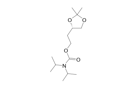 (S)-2-(2,2-DIMETHYL-1,3-DIOXOLAN-4-YL)-ETHYL-DIISOPROPYLCARBAMATE