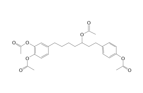 [7-(3,4-Dihydroxyphenyl)-1-(4-hydroxyphenyl)heptan-3-yl] acetate, 3ac derivative