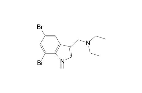 1H-Indole-3-methanamine, 5,7-dibromo-N,N-diethyl-