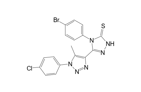 4-(4-bromophenyl)-3-[1-(4-chlorophenyl)-5-methyl-1,2,3-triazol-4-yl]-1H-1,2,4-triazole-5-thione