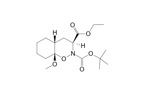 (2R,3S,4aR,8aR)-8a-Methoxy-octahydro-benzo[e][1,2]oxazine-2,3-dicarboxylic acid 2-tert-butyl ester 3-ethyl ester