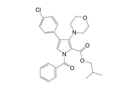 N-Benzoyl-4-(4-chlorophenyl)-3-morpholinopyrrol-2-carboxylic acid, isobutyl ester