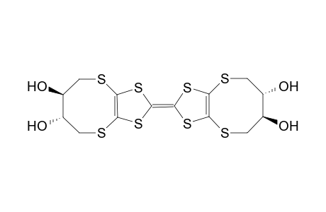 (6R,6'R,7R,7'R)-2-(6',7'-Dihydroxy-5',6',7',8'-tetrahydro-1,3-dithiolo[4,5-b][1,4]dithiin-2'-ylidene)-5,6,7,8-tetrahydro-1,3-dithiolo[4,5-b][1,4]dithiocine-6,7-diol