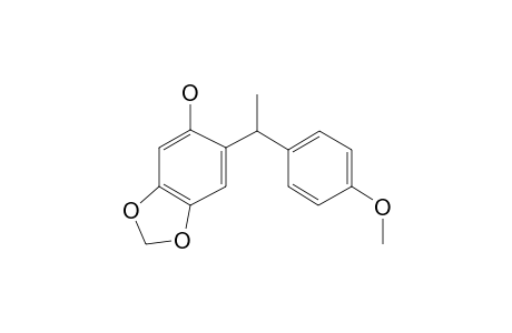 6-[1-[4-Methoxyphenyl]ethyl]-1,3-benzodioxol-5-ol