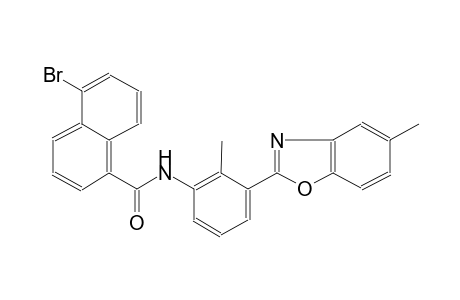 5-bromo-N-[2-methyl-3-(5-methyl-1,3-benzoxazol-2-yl)phenyl]-1-naphthamide