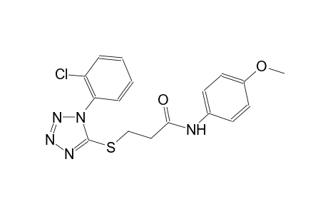 propanamide, 3-[[1-(2-chlorophenyl)-1H-tetrazol-5-yl]thio]-N-(4-methoxyphenyl)-