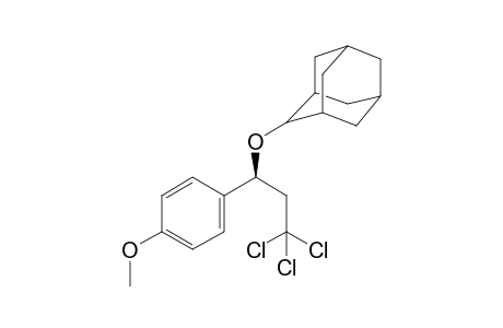 2-[(1S)-3,3,3-trichloro-1-(4-methoxyphenyl)propoxy]adamantane