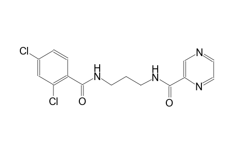 N-{3-[(2,4-dichlorobenzoyl)amino]propyl}-2-pyrazinecarboxamide