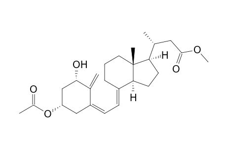 Methyl 3.beta.-Acetyloxy-1.alpha.-hydroxy-24-nor-9,10-seco-5,7,10(19)-cholatrien-23-oate