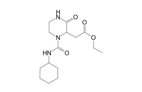Ethyl 2-[1-(cyclohexylcarbamoyl)-3-oxopiperazin-2-yl]acetate