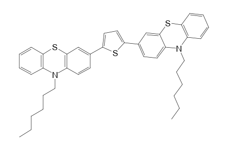 2,5-Bis(10-hexyldibenzothiazine-3-yl)thiophene