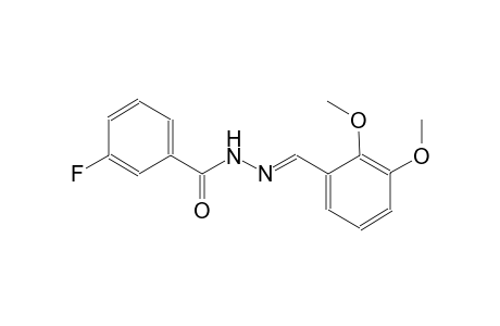N'-[(E)-(2,3-dimethoxyphenyl)methylidene]-3-fluorobenzohydrazide