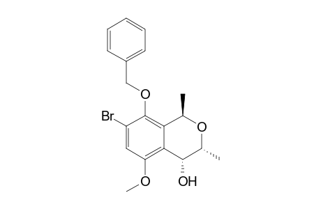(1R,3R,4R)-7-Bromo-8-(benzyloxy)-3,4-dihydro-4-hydroxy-1,3-dimethyl-5-methoxybenzo[c]pyran