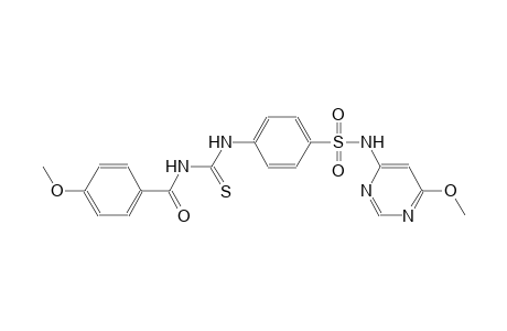4-({[(4-methoxybenzoyl)amino]carbothioyl}amino)-N-(6-methoxy-4-pyrimidinyl)benzenesulfonamide