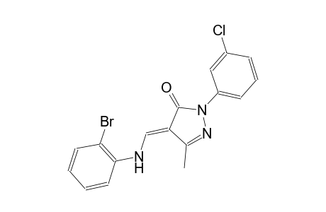 3H-pyrazol-3-one, 4-[[(2-bromophenyl)amino]methylene]-2-(3-chlorophenyl)-2,4-dihydro-5-methyl-, (4E)-