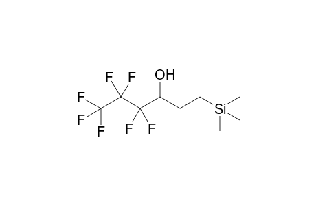 4,4,5,5,6,6,6-Heptafluoro-1-(trimethylsilyl)hexan-3-ol