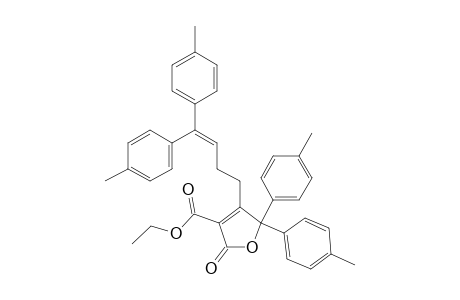 2-Ethoxycarbonyl-3-(4,4-bis(4-methylphenyl)-3-butenyl)-4,4-bis(4-methylphenyl)-2-buten-4-olide