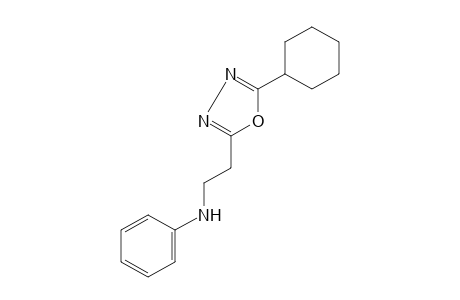 2-(2-ANILINOETHYL)-5-CYCLOHEXYL-1,3,4-OXADIAZOLE